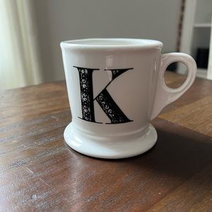 Monogram K Anthropologie mug